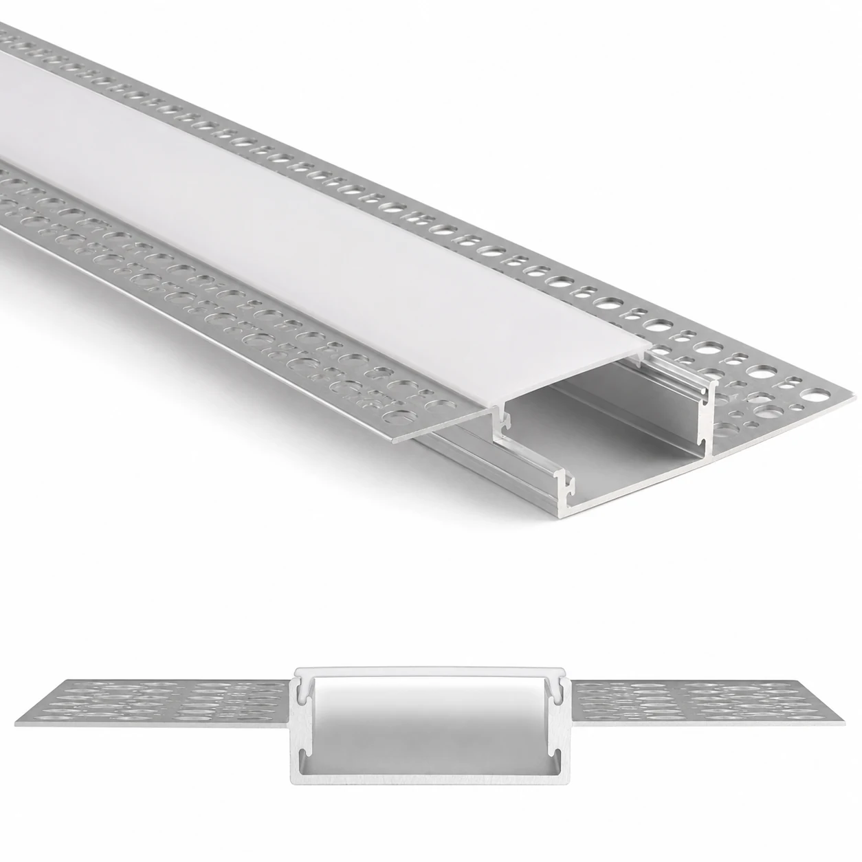 1,5 cm Trimless LED Profil — ölçüye özel kesit ve ürün görseli