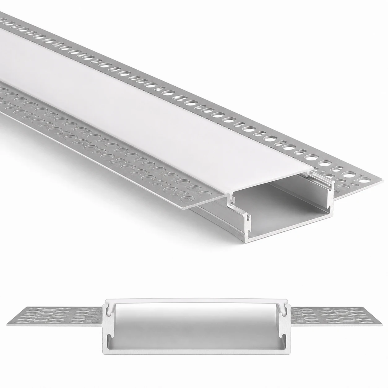 3,2 cm Trimless LED Profil — ölçüye özel kesit ve ürün görseli